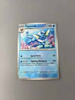 Vaporeon Master Ball Pattern 022/131 Pokemon TCG Prismatic Evolutions Holo - Image 1