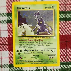 Pokemon Heracross Neo Genesis Holo Rare 6/111 Unlimited 60 HP Basic English Card - Image 1