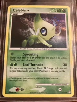 Celebi 7/123 Mysterious Treasures Holo Rare Pokemon Ungraded - Image 1