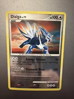 Pokemon - Platinum - 23/127 - Dialga - Reverse Holo - 2009 Vintage - Image 1