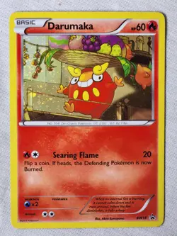 Played Darumaka - Holo SWIRL #BW18 Black and White Promo Pokemon TCG - Image 1