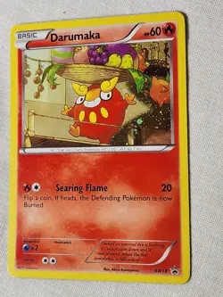 Played Darumaka - Holo SWIRL #BW18 Black and White Promo Pokemon TCG - Image 3