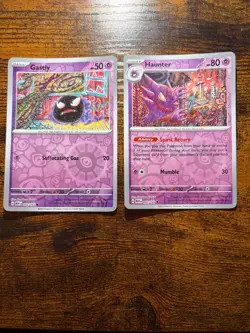 Gastly 92/165 Haunter 93/165 (Reverse Holo) - Pokemon 151 Cards - LP/NM - Image 1