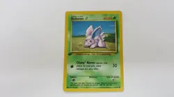 NIDORAN FRENCH 1ST EDITION BASE SET 1999 POKEMON 55/102 COMMON GRADE IT !! - Image 1