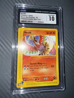 Ho-Oh # 52 Black Star Promo Pokemon Center NY Stamped Card CGC GEM MINT 10 - Image 1