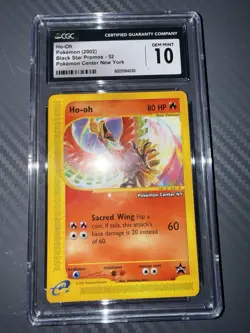 Ho-Oh # 52 Black Star Promo Pokemon Center NY Stamped Card CGC GEM MINT 10 - Image 2