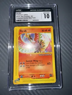 Ho-Oh # 52 Black Star Promo Pokemon Center NY Stamped Card CGC GEM MINT 10 - Image 3