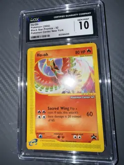Ho-Oh # 52 Black Star Promo Pokemon Center NY Stamped Card CGC GEM MINT 10 - Image 4