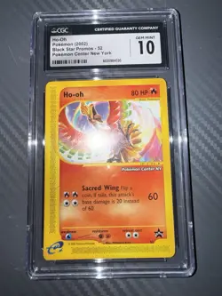 Ho-Oh # 52 Black Star Promo Pokemon Center NY Stamped Card CGC GEM MINT 10 - Image 5