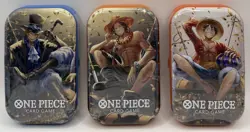 SEALED - One Piece Tin Set Vol.2 - 3 Tins OP13 - Image 1