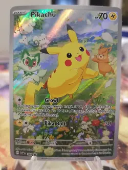 2024 Pokemon | Pikachu 088 Sv: Scarlet & Violet Card IR Black Star Promo - Image 1