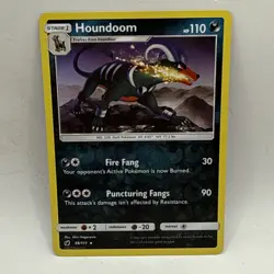 Pokemon TCG - Houndoom 59/111 - Reverse Holo Rare - Crimson Invasion MP Card - Image 1