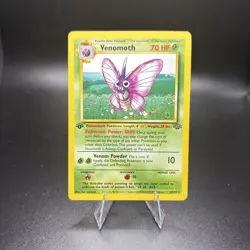 Pokemon Card - Venomoth Jungle 29/64 Rare 1st Edition - Image 1
