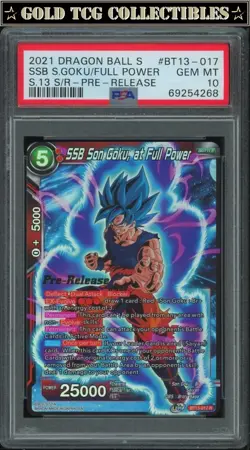 PSA 10 ⭐ SSB Son Goku Pre-Release Supreme Rivalry Card Super DBS Z DBZ Heroes - Image 1
