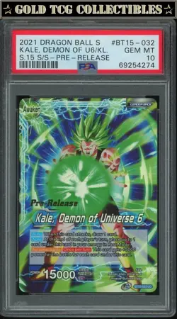 PSA 10 ⭐ Kale Pre-Release Saiyan Showdown Card Super DBS Z DBZ Heroes - Image 1