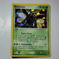 Pokemon Card Heracross 7/101 EX Hidden Legends Holo Light Play - Image 2