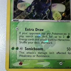 Pokemon Card Heracross 7/101 EX Hidden Legends Holo Light Play - Image 4