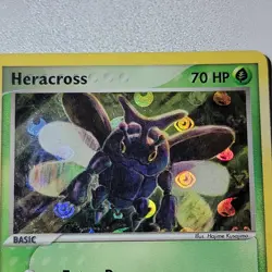 Pokemon Card Heracross 7/101 EX Hidden Legends Holo Light Play - Image 5