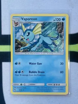 18/68 Vaporeon Rare Holo Pokemon TCG Shining Fates Card MINT - Image 1