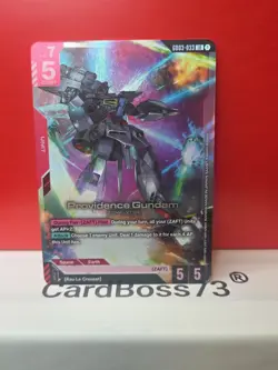 Gundam Card Game GD03-033 Providence Gundam Legend Rare Holo Alt Art NM - Image 3