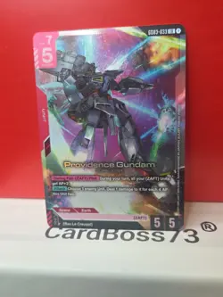 Gundam Card Game GD03-033 Providence Gundam Legend Rare Holo Alt Art NM - Image 4