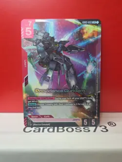 Gundam Card Game GD03-033 Providence Gundam Legend Rare Holo Alt Art NM - Image 5