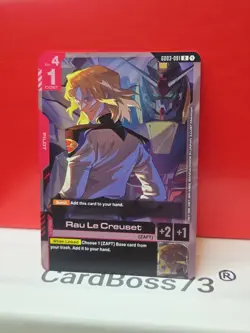 Rau Le Creuset GD03-091 Rare Gundam Card Game Steel Requiem - Image 4