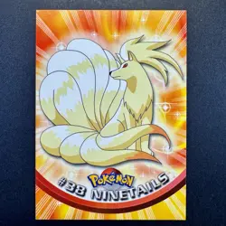 Topps Pokemon Card #38 Ninetails Blue Logo NM - Image 1