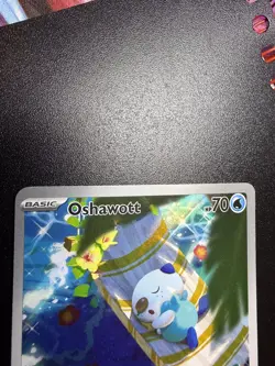 Oshawott 105/086 Sv: White Flare Holo Illustration Rare / IR Pokemon Card NM - Image 2