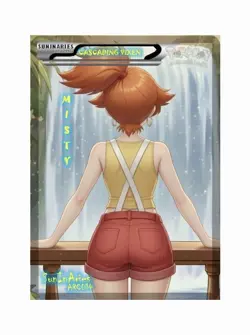 SunInAries - Custom Card - Goddess Waifu Universe Misty Cascading Vixen ARC014 - Image 1