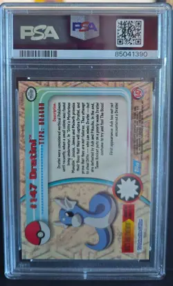 PSA 9 2000 TOPPS TV ANIMATION DRATINI FOIL CARD #147 PSA 9 (G37) - Image 2