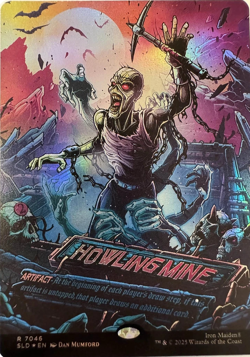 MTG - Howling Mine - Foil - Iron Maiden Secret Lair - Magic the Gathering - Image 1