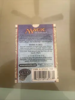 Magic The Gathering - Mercadian Masques - Rebel’s Call Deck - Sealed - New MTG - Image 3