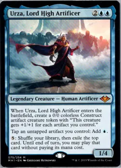 Urza, Lord High Artificer from Modern Horizons, #75 in NM condition - Image 1