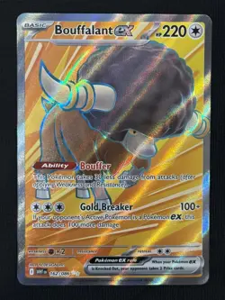 Bouffalant ex 162/086 Full Art Rare Holo Pokemon Card White Flare NM - Image 1