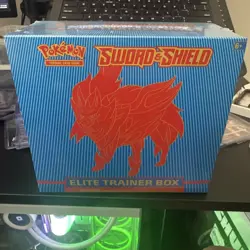 Pokemon TCG Sword & Shield Elite Trainer Box ETB Factory Sealed New 820650104459 - Image 1