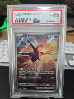 Pokemon TCG - Latios - 203/191 - Surging Sparks - Illustration Rare - PSA 10 - Image 1
