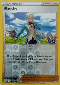 064/078 BLANCHE REVERSE HOLO POKEMON GO POKEMON CARD - Image 1