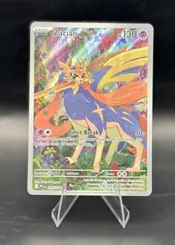 Pokemon TCG Zacian 100/094 Me02: Phantasmal Flames Holo Illustration Rare - Image 1