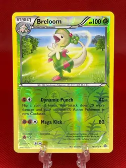 Pokemon TCG Breloom 16/160 Reverse Holo XY Primal Clash X&Y English 2015 LP - Image 1