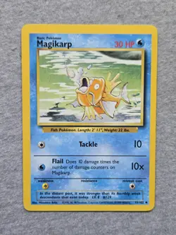 Pokemon TCG Magikarp Base Set 35/102 Regular Unlimited Uncommon - Image 1