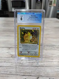 2000 Pokemon Meowth Holo #10 – Black Star Promos Game Boy CGC 6 EXCELLENT-RARE! - Image 1