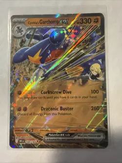 Pokemon | SV10: Destined Rivals | Cynthia's Garchomp ex - | 104/182 | NM Holo - Image 1