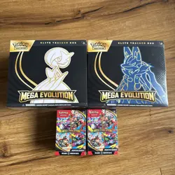 Pokemon Mega Evolutions Elite Trainer Box set & 2x booster bundles Sealed - Image 1