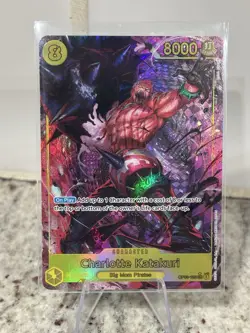 One Piece TCG Charlotte Katakuri SEC Alt Art OP03-123 PRB01 English - Image 1