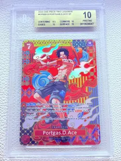 2024 One Piece Two Legends PORTGAS D ACE OP02-013 English Special Art SP BGS 10 - Image 1