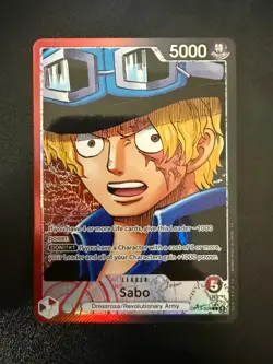 One Piece SABO OP13-004 L Alt Art Leader Carrying On His Will English Pack Fresh - Image 1