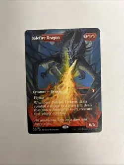 Balefire Dragon Borderless Commander Masters Non-foil LP MTG - Image 1