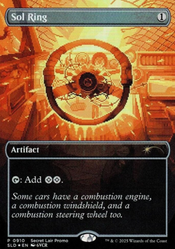 Magic The Gathering Secret Lair Sol Ring Rainbow Foil Winter Superdrop 2025 - Image 2