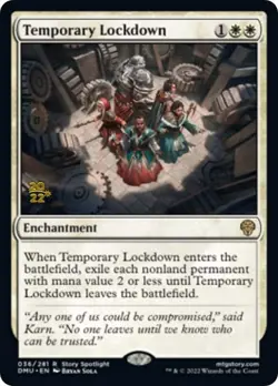 Temporary Lockdown [Dominaria United Prerelease Promos] Foil Near Mint - Image 1